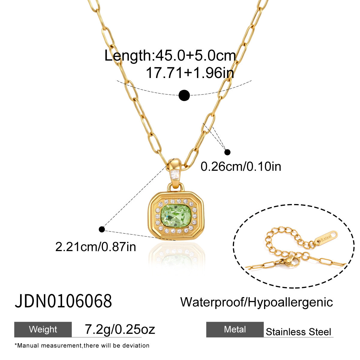 lucky gemstone necklace