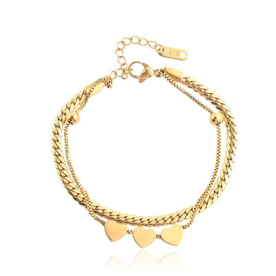 Simple Design Multi-layer Winding Titanium Steel Bracelet - Fortune7Jewelry