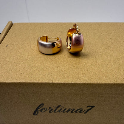 Three-color earrings