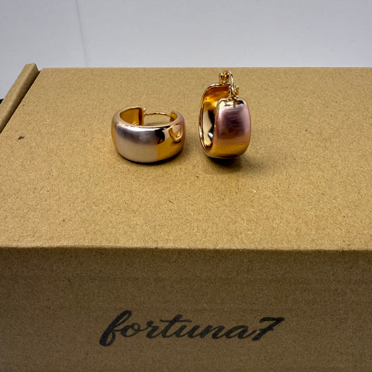Three-color earrings