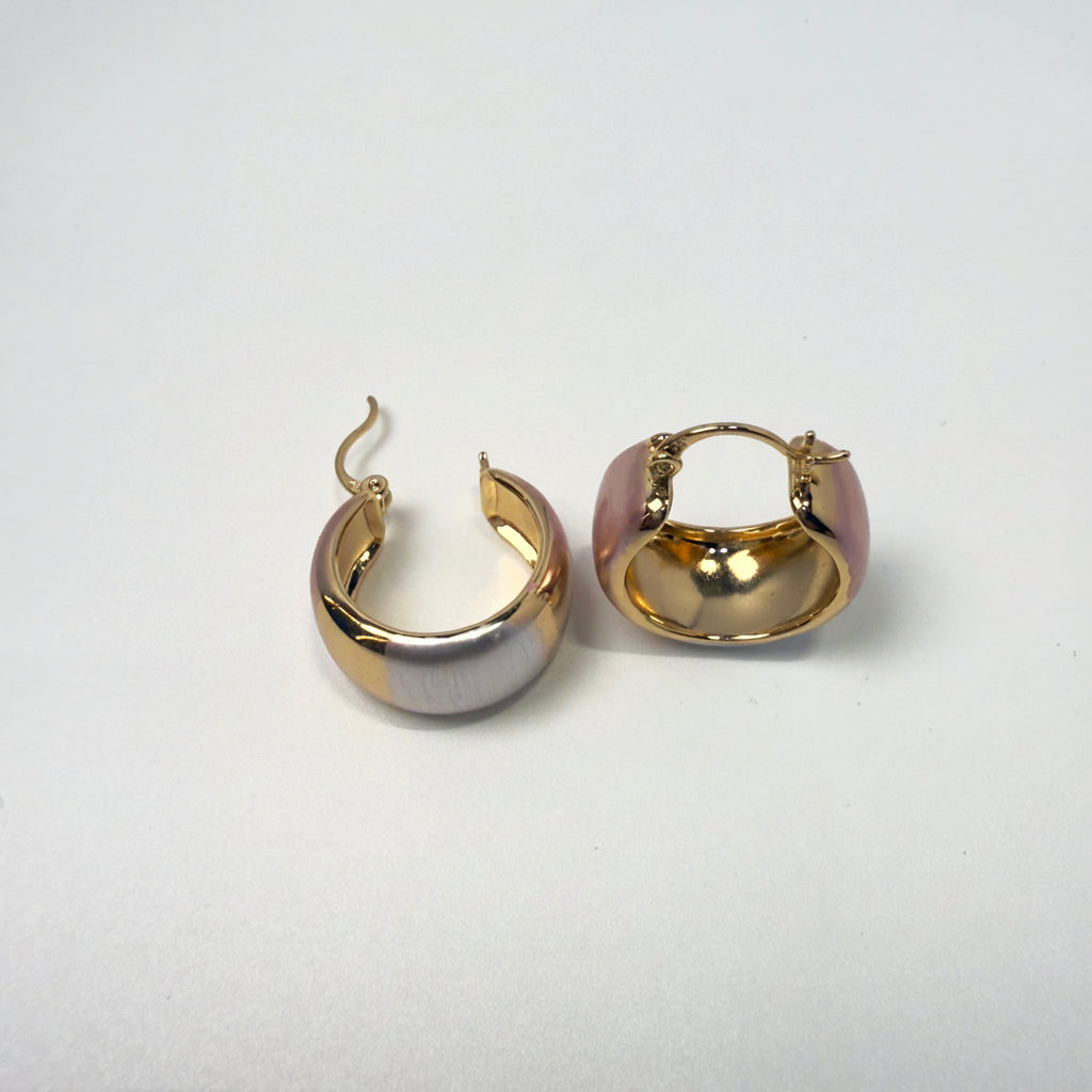 three-color earrings
