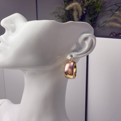 Three-color earrings