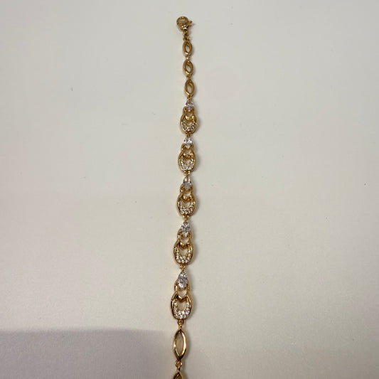 18K Gold Plated Zircon Bracelet for Women