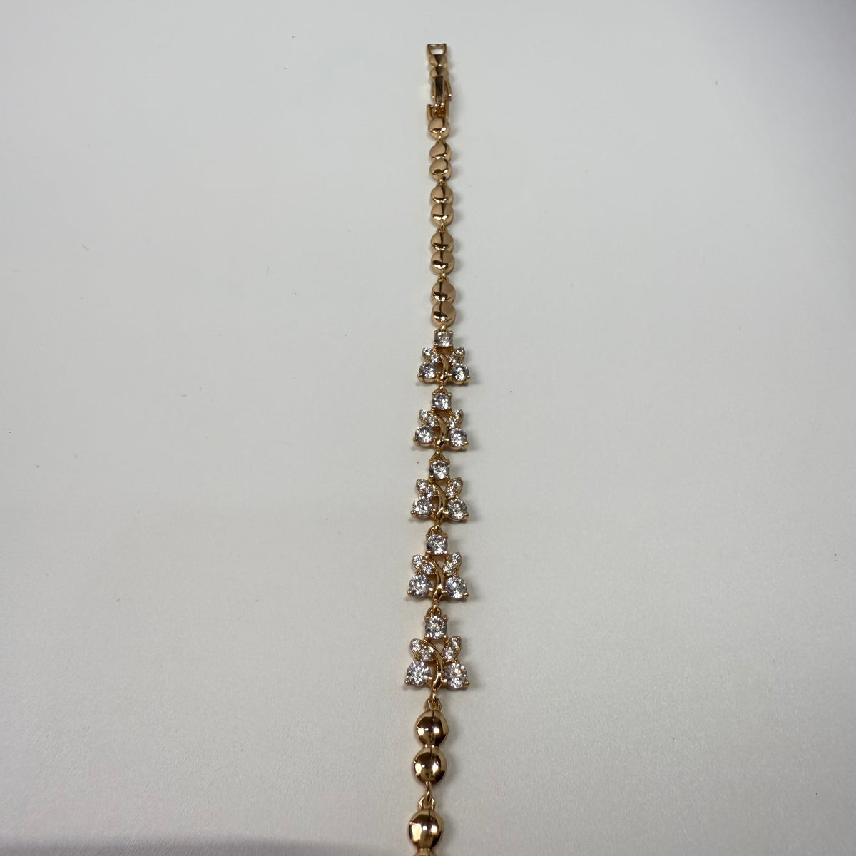 18k gold plated zircon bracelet for women