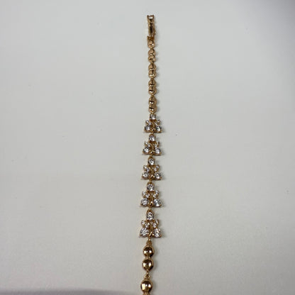 18K Gold Plated Zircon Bracelet for Women