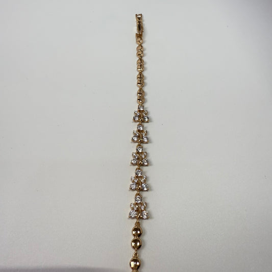 18K Gold Plated Zircon Bracelet for Women
