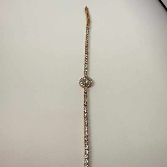 18K Gold Plated Zircon Bracelet for Women