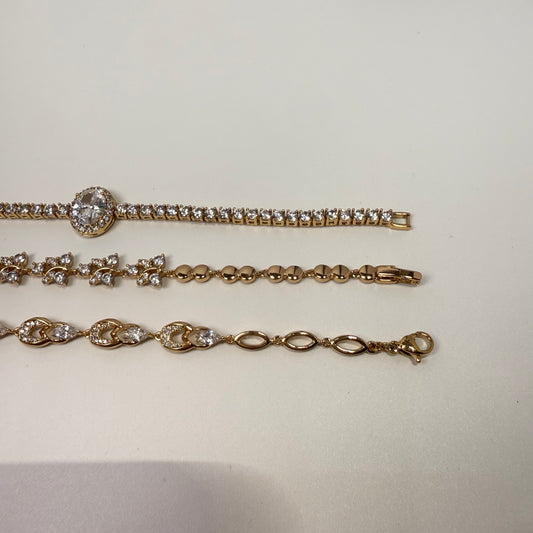 18K Gold Plated Zircon Bracelet for Women