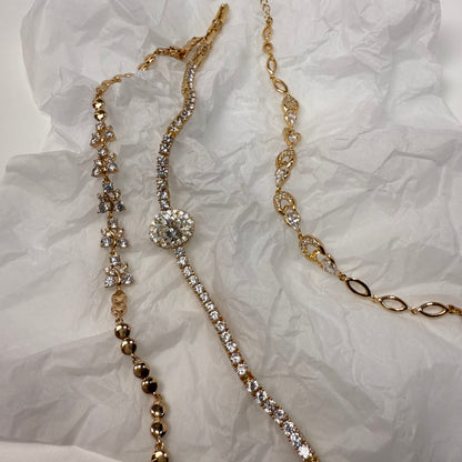 18K Gold Plated Zircon Bracelet for Women