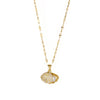 Shell Pearl Zircon Necklace for Women