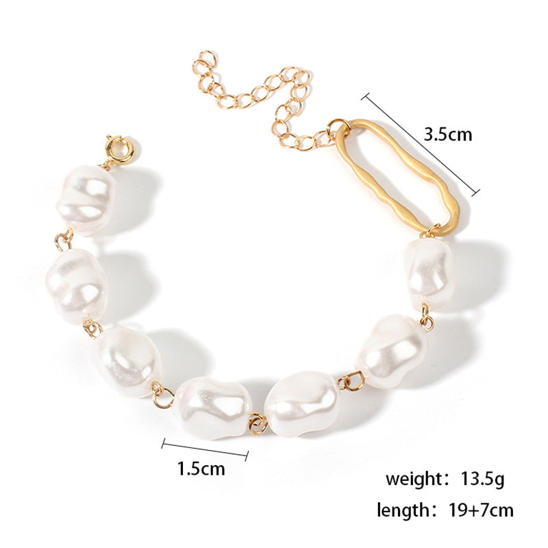 baroque irregular pearl bracelet