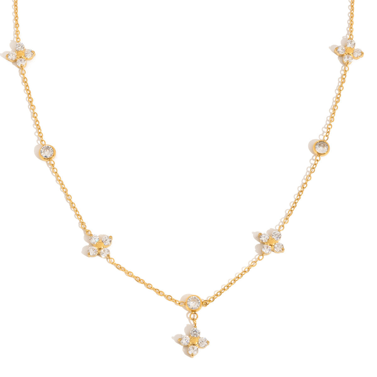 lucky four leaf clover necklace