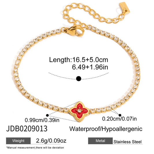 Stainless Steel Cubic Zirconia Bracelet
