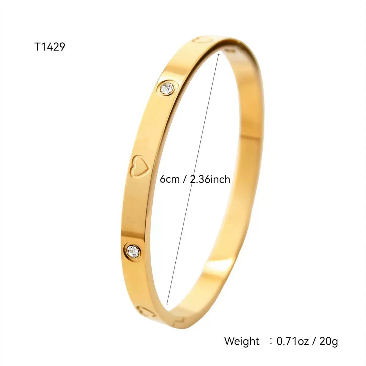 heart-shaped round diamond bracelet