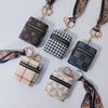 Mini PU Leather Earphone Pouch & Lipstick Bag Keychain