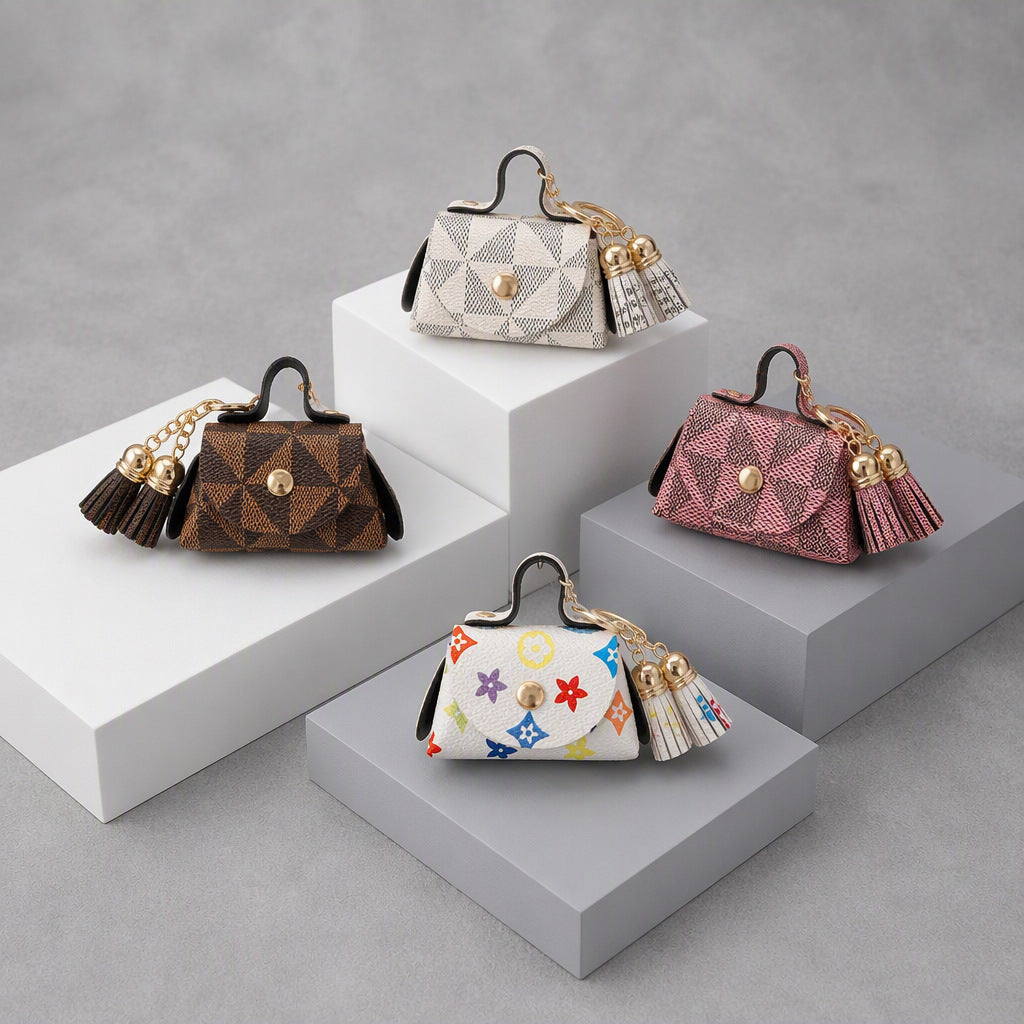 mini earphone pouch charm decoration