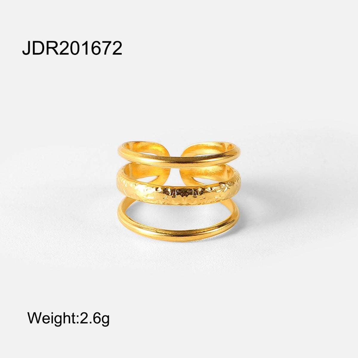 stainless steel irregular open ring