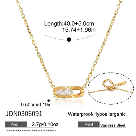 Moving Zircon Necklace