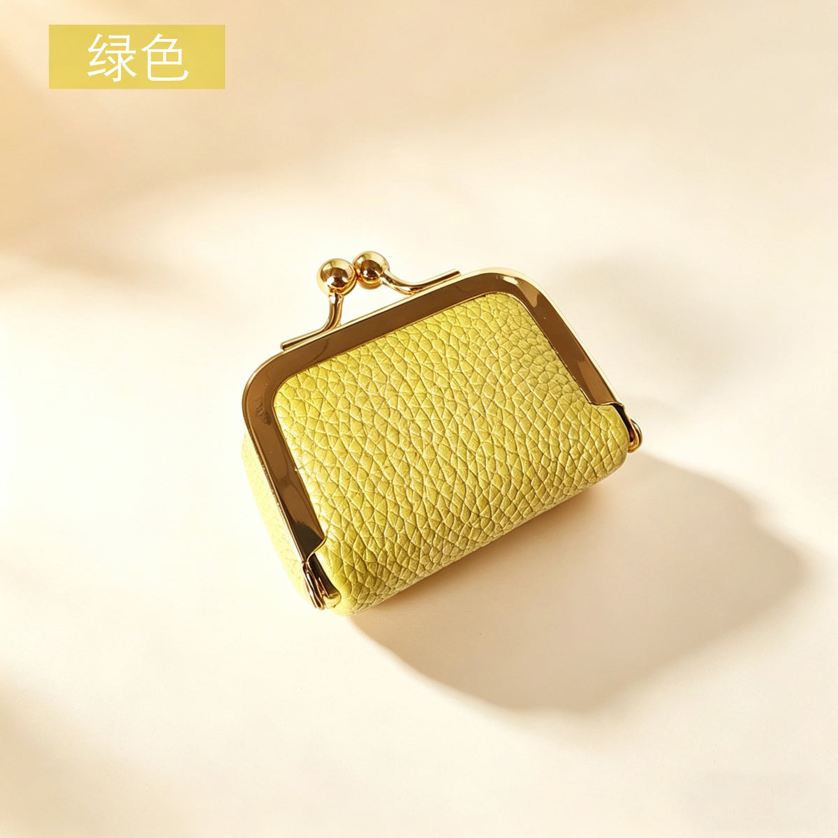 mini leather kiss lock travel jewelry pouch