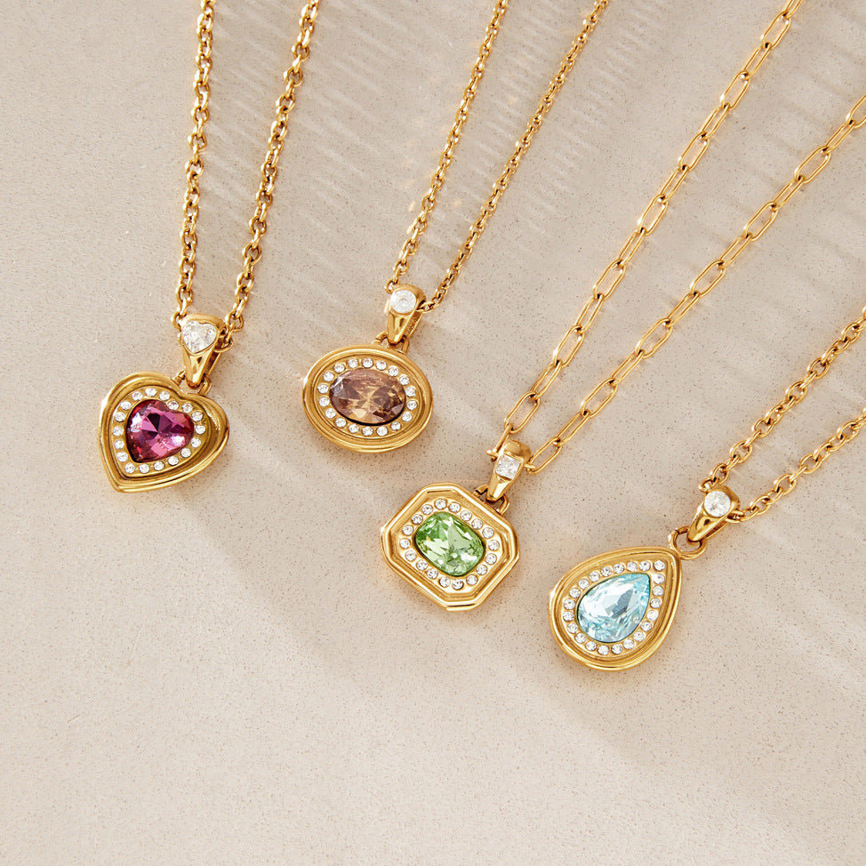 lucky gemstone necklace