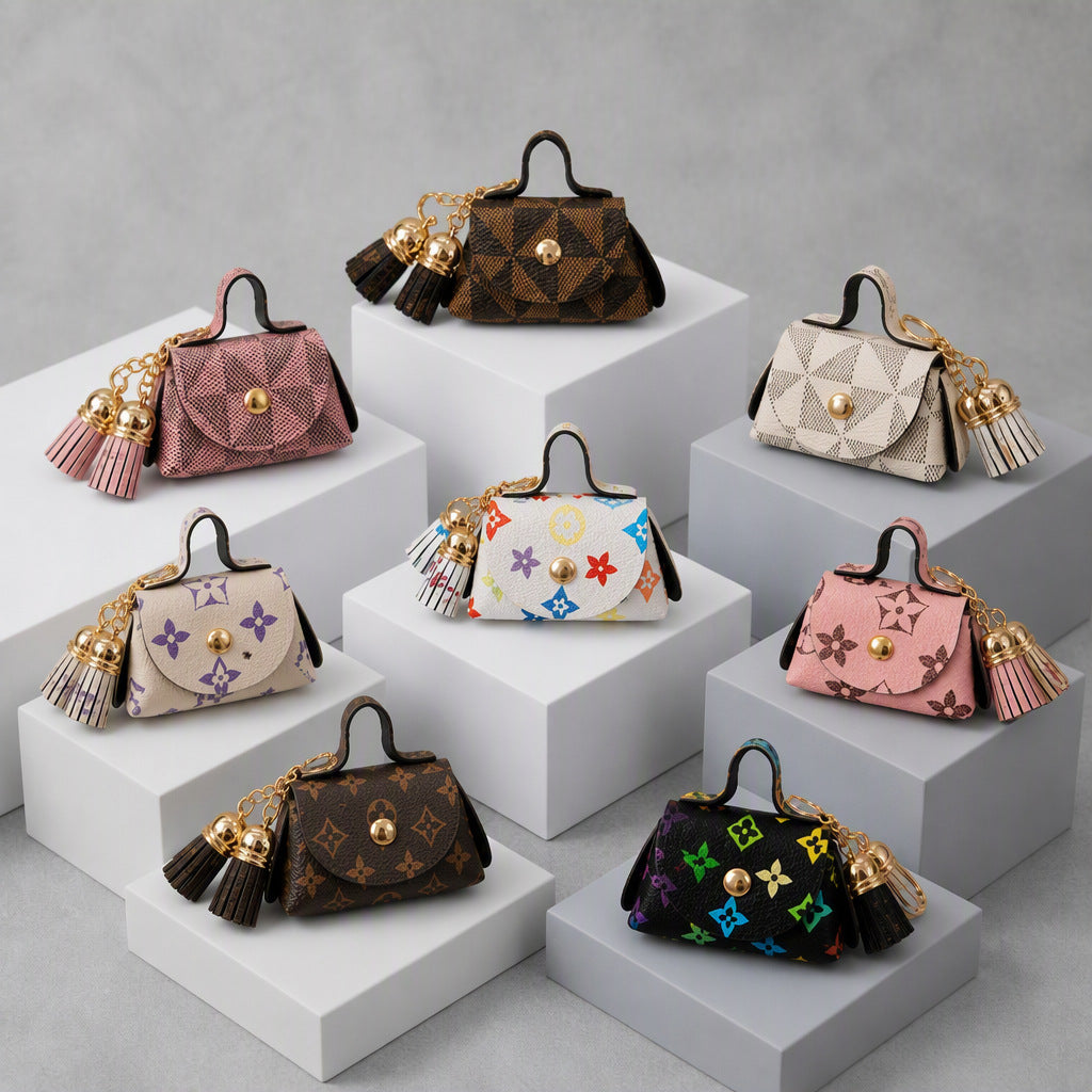 mini earphone pouch charm decoration