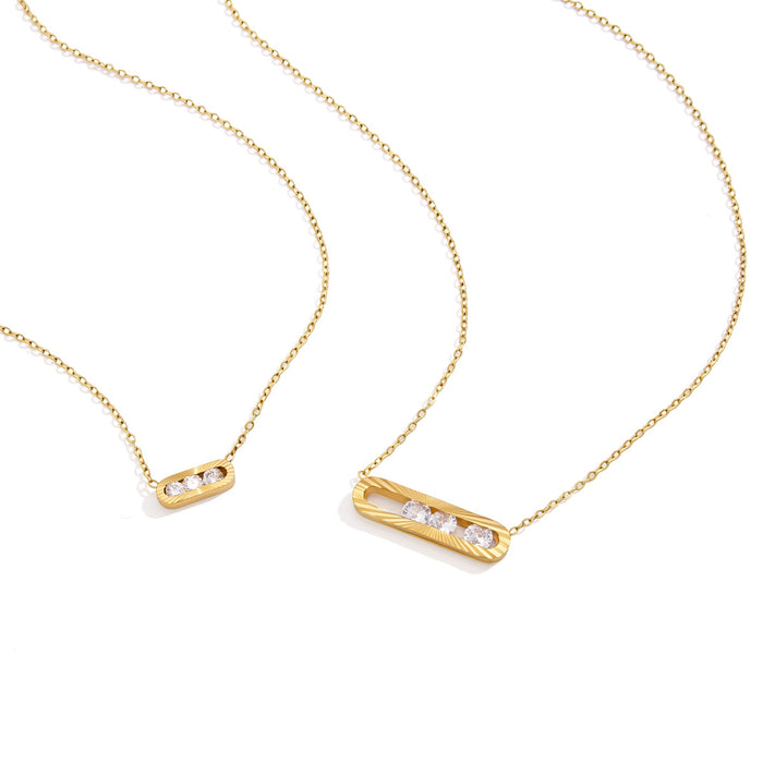 Collar Zirconia Móvil