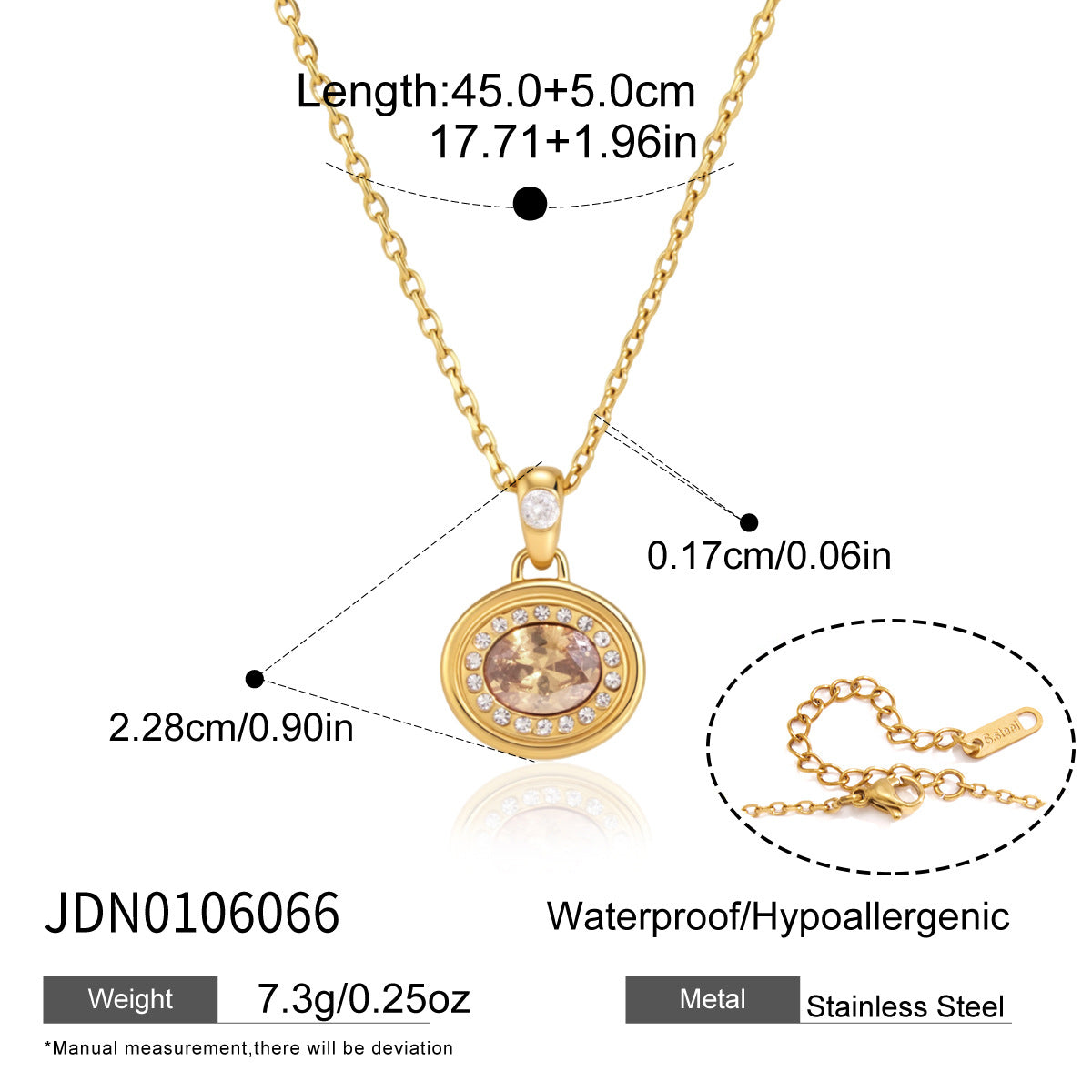lucky gemstone necklace