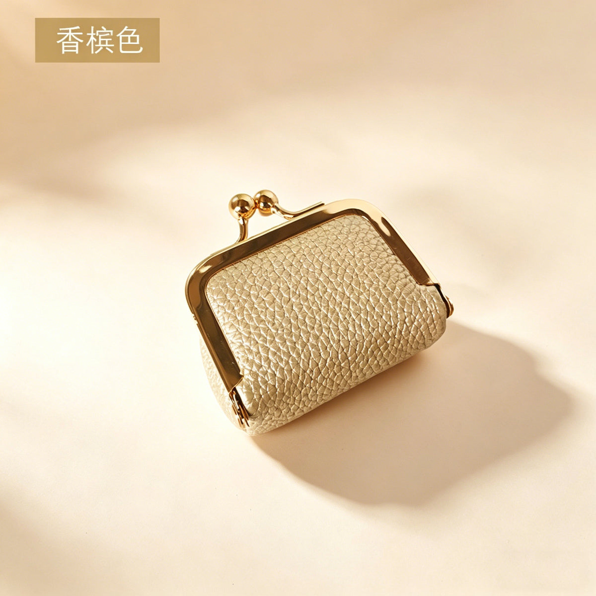 mini leather kiss lock travel jewelry pouch