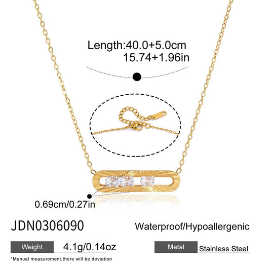 Moving Zircon Necklace