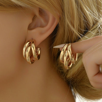 Elegant Earrings For Women Korean Trendy Versatile Fashion Long Tassel Pearl Simple Stud Wholesale Earrings - Fortune7Jewelry